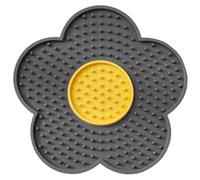 Psdndeww Cats Lick Pad with Suctions Cup Slow Feeders Licking Mat Flower Shape Silicone Pad with Suctions Cup Dog Licking Mat Silicone