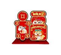 Psdndeww Chinese 2025 Snake Year Desktop Origination Wood Traditional New Year Luckys Decoration Handmade Snake