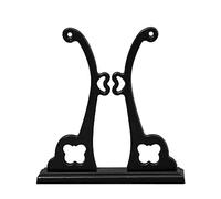 Psdndeww Chinese Round Hand Fan Holder Display Stand Vintage Antique Handheld Folding Fan Bracket Detachable Base Desktop Paper Fan Rack Home Decor