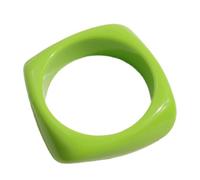 Psdndeww Coloured Square Geometric Thick Resin Bracelet Irregular Cuff Link Accessories Statement Magic Jewellery for Women Coloured Bracelet, one size, As described