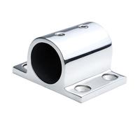 Psdndeww Corrosionresistant Stainless Steel Square Tube Post Base Fixation For Boat Handrail Systems Fitting Marine Deck Railing Resistant Boat Parts