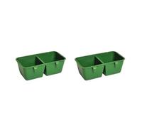Psdndeww Cup for Cage Hanging Conjoined 2 Water Food Feed Trays for for Poultry Feeding Cup for Cage