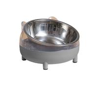 Psdndeww Dog Bowl Raised for Food Water Stainless Steel Bowls with Elevated Stand Pet Plastics Feeding Bowl Slanted Dish