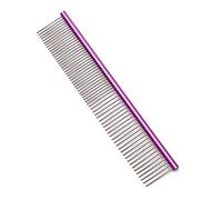 Psdndeww Dog Combs for Comb with Rounded and Smooth Ends Stainless Steel Teeth Professional Grooming Tool Multi-Color