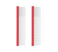 Psdndeww Dog Grooming Comb 2PCS Pet Deshedding Straight Row Comb for Dog Cats Animal Shedding Furs Removal Tool Grooming Accessory