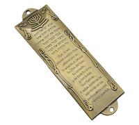Psdndeww Easy Installation Spanish Themed Metal Mezuzah Case for Luxurious Front Door Decorative Ornament Judaic Blessing