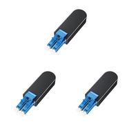 Psdndeww Efficient Single Mode 9/125 Low Loss Fibre Loopback with Stable Performances for Infrastructure Application, 3 Pieces Fibre Optic Adapters