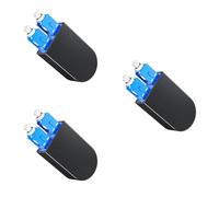 Psdndeww Efficient Single Mode 9/125 Low Loss Fibre Loopback with Stable Performances for Infrastructure Application, 3 Pieces Fibre Optic Adapters