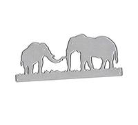 Psdndeww Elephant Metal Cutting Dies Stencil Scrapbooking Album Stamp Paper Card