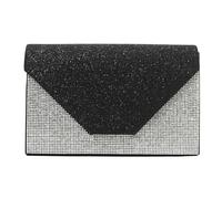 [Psdndeww] Exquisite Rhinestone Decorated Evening Handbag Versatile Shoulder Bag Add a Luxurious Touch to Your Dinner Party Look, Black