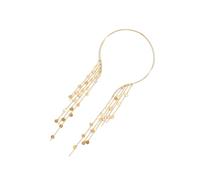 [Psdndeww] Fashion Faux Coin Tassel Necklace for Women Idol Costume Modern Idol Dancer Elegant Jewelry