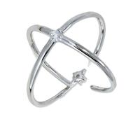 [Psdndeww] Fashionable North Star is an adjustable ring for women's unique style with crystals worn by trendy women