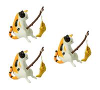 Psdndeww Figurines Aquarium Ornament Fishtank Garden Statues Decorations Interesting Fishing Kitten Figurines