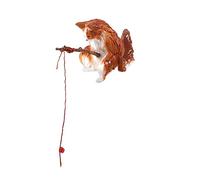 Psdndeww Fishtank Pendant Aquariums Decoration Resin Fishing Figurine Aquatic Pet Safe Habitat Ornament Landscaping Statue