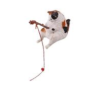 Psdndeww Fishtank Pendant Aquariums Decoration Resin Fishing Figurine Aquatic Pet Safe Habitat Ornament Landscaping Statue