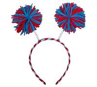 [Psdndeww] Furry Pom Pom Hair Band for Carnival Independence Day Celebration Fun Headband Festival Events Gathering