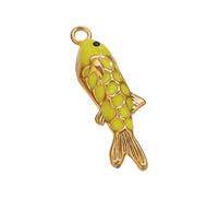 Psdndeww Gold Plated Fish Jewelry Finding for Gifts Making Projects Womens Pendant Necklace Pendant