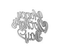 Psdndeww Happy Mother's Day Heart Metal Cutting Dies Stencil Scrapbooking Album Stamp