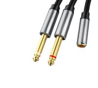 Psdndeww Headphone Splitter 3 5mm Sound Stereo Splitter Extension Cable 6 5 Male to 3 5 Female Headphone Adapter Cable