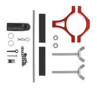 Psdndeww Heavy Duty Model Car Linker Heavy Duty Aluminum Alloy Quick Detach Hookless Trailer Accessory Tool Free Installation Trailer Hook