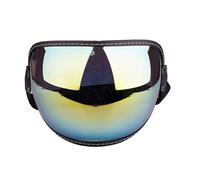 Psdndeww Helmets Goggles Motorcycle Shield Bubble Lens Windproof Open Face Eyewear