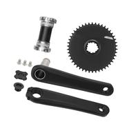 Psdndeww Hollow Crankset Resistance for Mountain Biking and Commuting Cycling Chainring