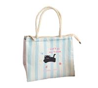 Psdndeww Insulated Lunch Bag Women Men Adults with Backstick Lunch Box Container Cooler for Work Picnics for Women, Blue And White Strip, Einheitsgröße