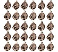 [Psdndeww] Kirsite 30 Fashion Clock Charms Retro Clock Pendant Set for Creative Jewelry and Home Decoration Purpose
