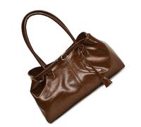 [Psdndeww] Large Capacity Armpit Bag for Women Girl Top Handle Bag Commuter Retro Shoulder PU Leather Women Handbag Retro Arm Pit Top Handle Large Capacity Shoulder, Braun