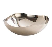 Psdndeww Large Serving Bowl Stainless Steels Fruit Countertops Modern Fruit Basket Snacks Storage Decorative Centerpiece Metal Salad Bowl