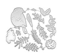 Psdndeww Metal Die Bird Leaf Stencil Cutting Dies For Card Making Scrapbooking Paper Craft Template Handmade