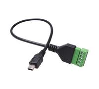 Psdndeww Miniature USB 5Pin Male/Female to 5Pin Terminals Adapter Cable Screw Fixation for Electronics and Intelligent Home Devices USB Link