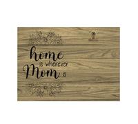 Psdndeww Mother's Day Wooden Picture Frame with Secure Clip Gift for Mother and Child Treasure the Memory