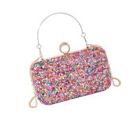 [Psdndeww] Multi Color Rhinestone Evening Purse for Women Elegant Sparkling Handbag for Wedding Events and Celebrations, 01Style