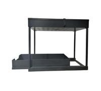 Psdndeww Multi-Purpose Kitchen Shelf Storage Shelf with Pull-Out Drawer Hooks and Cups for Efficient Storage Home Organisation