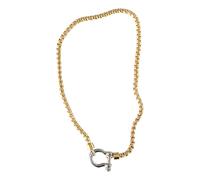 Psdndeww Multi-Purpose Stainless Steel Necklaces Fashion Accessory with Carabiner Designs for Trendy Commuting and Adventures