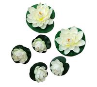 Psdndeww Multipurpose Foam Simulated Water Lilies and Leaves Display Ornament for Decoration Teaching Art Projects and Event Portable Flowers