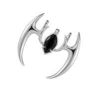 Psdndeww Mystic Black Gemstones Lip Accessories Sophisticated Alloy Materials Comfort Wear For Day To Night Styling Stylish Copper Alloy Lip Rings For Outfits