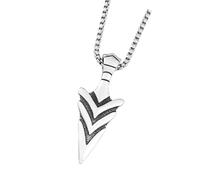 [Psdndeww] Odin Gunnir Viking Pendant Necklace Featuring Sturdy Steel Material Scandinavian Amulet Necklace