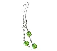 Psdndeww Pearls Four Leaf Grass Phone Chain Stylish Bag Pendant Multifauntal Phone Accessory Fashion Pendant for Daily Use
