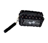 Psdndeww Pencil Bowknot-Adorned Large Capacity Case with Soft Fabric & Smooth Zippers for Students & Professionals Pencil Pen