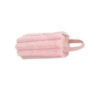 Psdndeww Pencil Case with Large Capacity and Spacious Compartments Plush Pencil Bag Pen Organiser Bag Travel Make Up Bag Soft School Pencil Bag, a