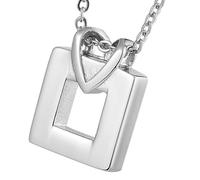 Psdndeww Pet Urn Necklace for Ashes Cremation Heart Necklace Necklace Accessories for Pet Memorial Jewellery Accessories