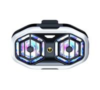 Psdndeww Phone Cooler for Gaming Live Streaming 3 Gear Adjustable Rear Clip Mobile Phone Cooler with Temperature Display