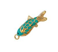 Psdndeww Plated Fish Jewelry Finding for Gifts Making Projects Womens Pendant Necklace Pendant, One Size, as described, as described