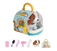 Psdndeww Plush Interaction Toy for Baby Learn to Crawl Electronic Dog Simulation Pet Raising Barking & Walking Kids Gift Electric Plush Toy Pet