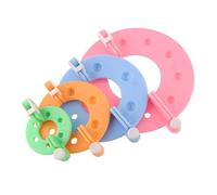 Psdndeww Pompoms Maker Kits 4Pcs Different Sizes Pompoms Maker Weavers Needle Craft Wool Knitting Craft Tool Sets