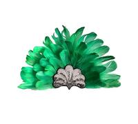 [Psdndeww] Premium Feather Dress Headband Theme Event Soft Lightweight Costume Decoration Feather Headdress Photo for Dance Performance