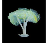 Psdndeww Silicone Glowing Artificial Coral Fishtank Decorations for Aquarium Terrarium Glow in The Dark False Coral Ornament