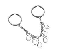 [Psdndeww] Simple Adjustable Opening Ring Alloy Statement Wearing Unique Geometric Fringe Alloy Texture Suitable for Wedding or Party